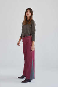 Pantalones vaqueros Alba 2.0 granate
