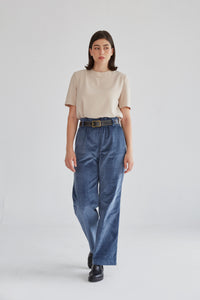 Pantalones Ainhoa Pana azul grisáceo