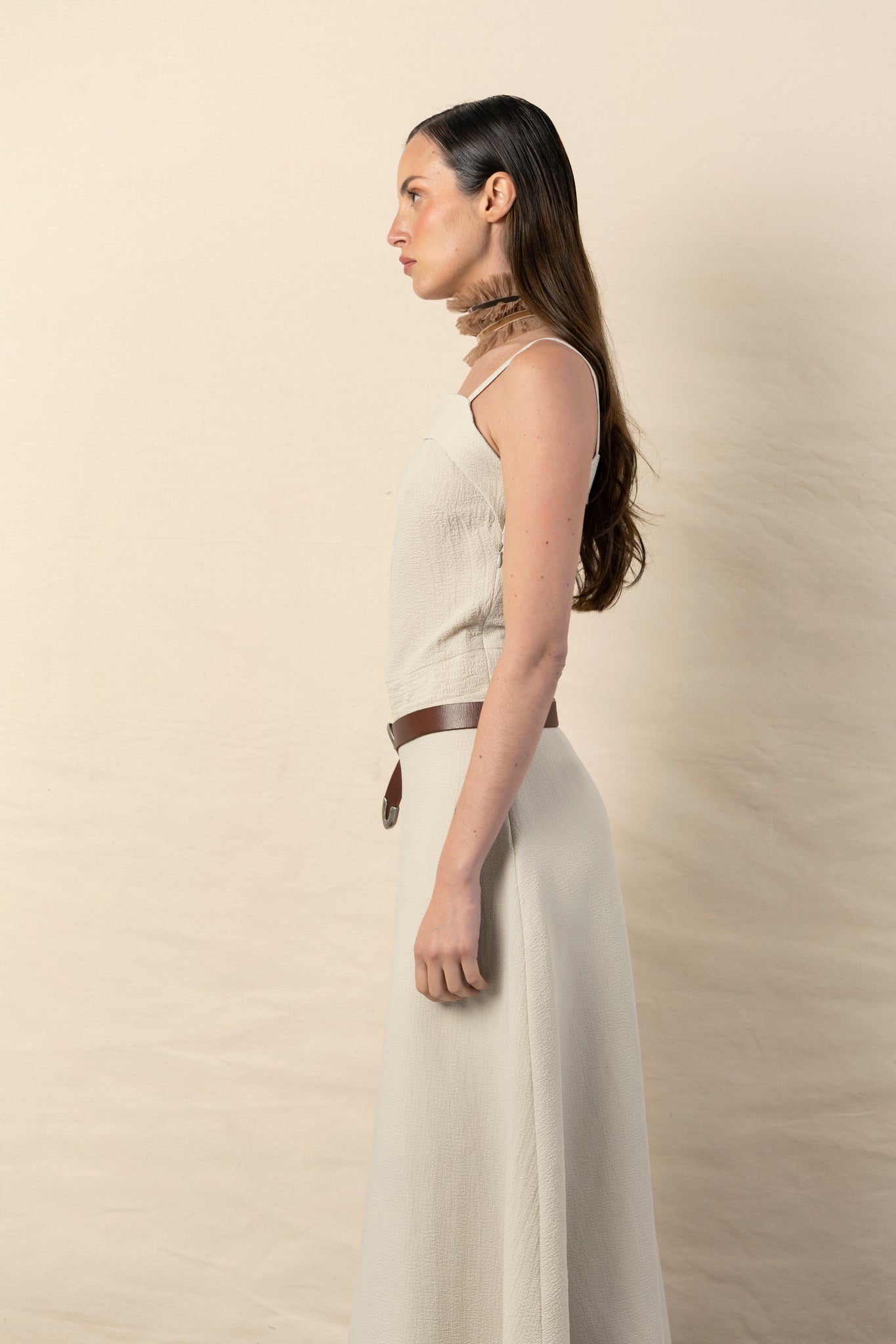 Vestido Fernanda beis