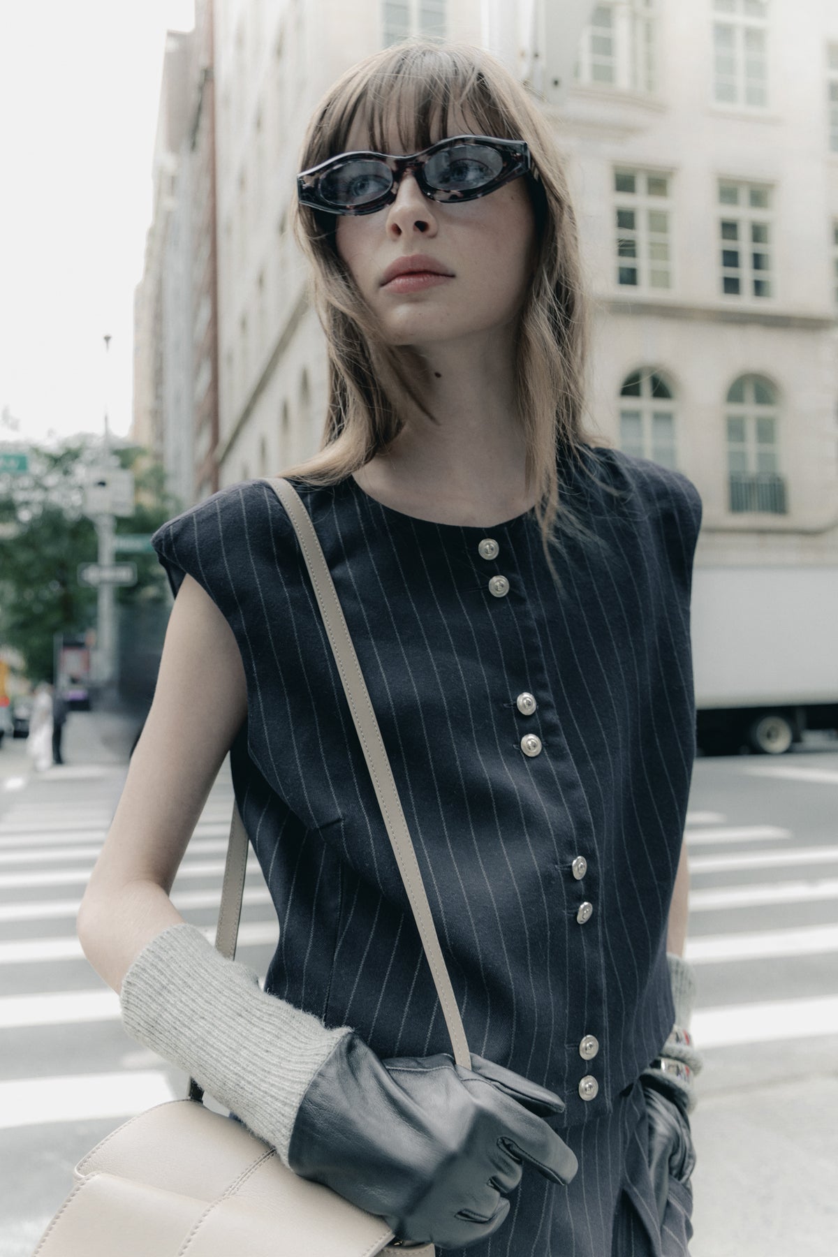 Veronica Navy Vest