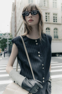 Veronica Navy Vest