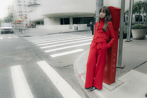 Pantalones Adela rojo