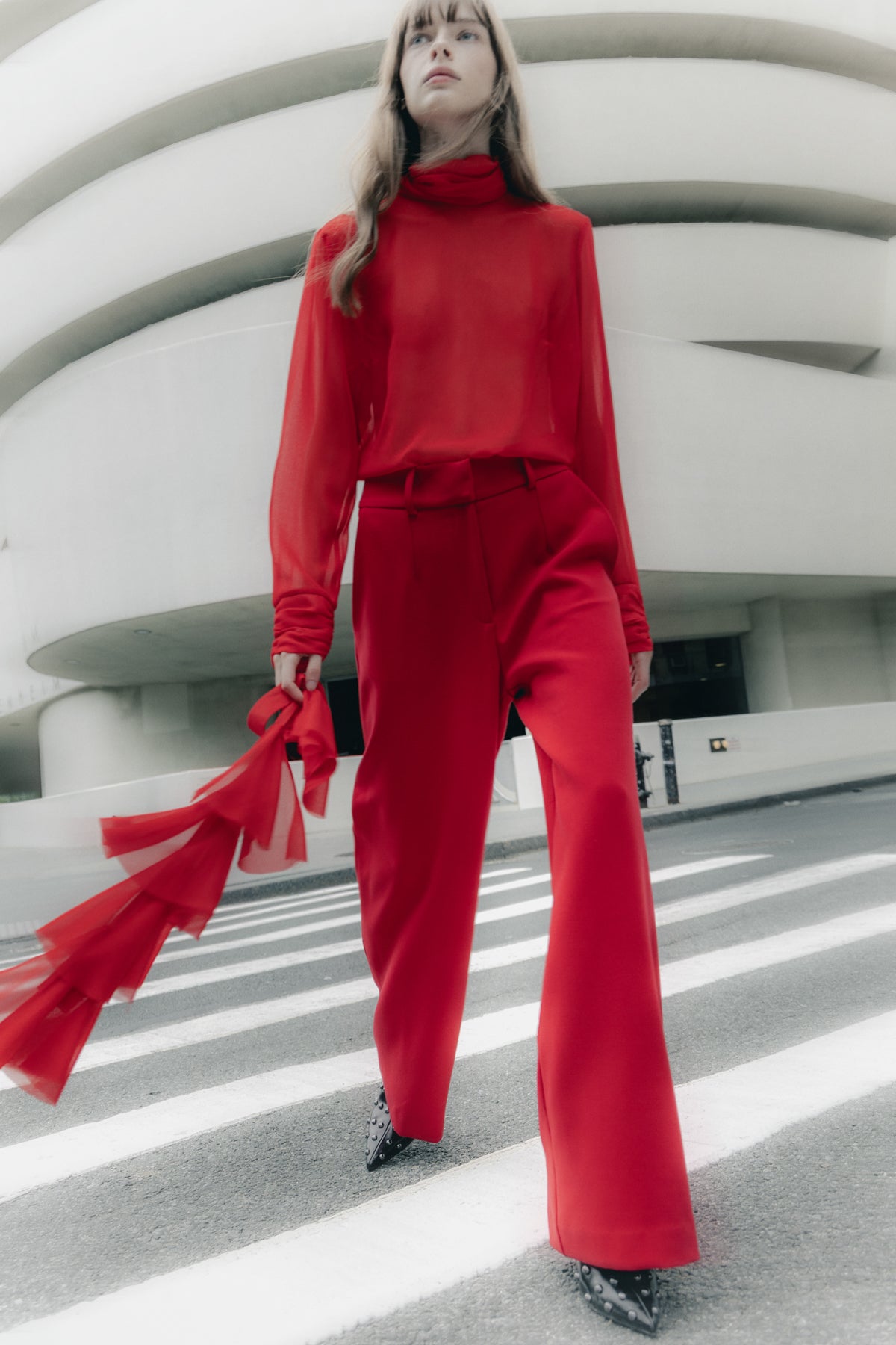 Pantalones Adela rojo