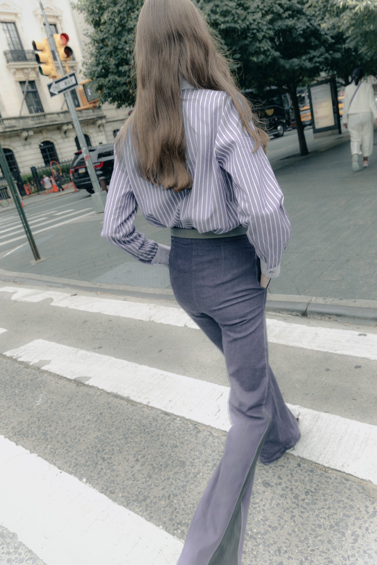 Pantalones Icíar denim slim marino