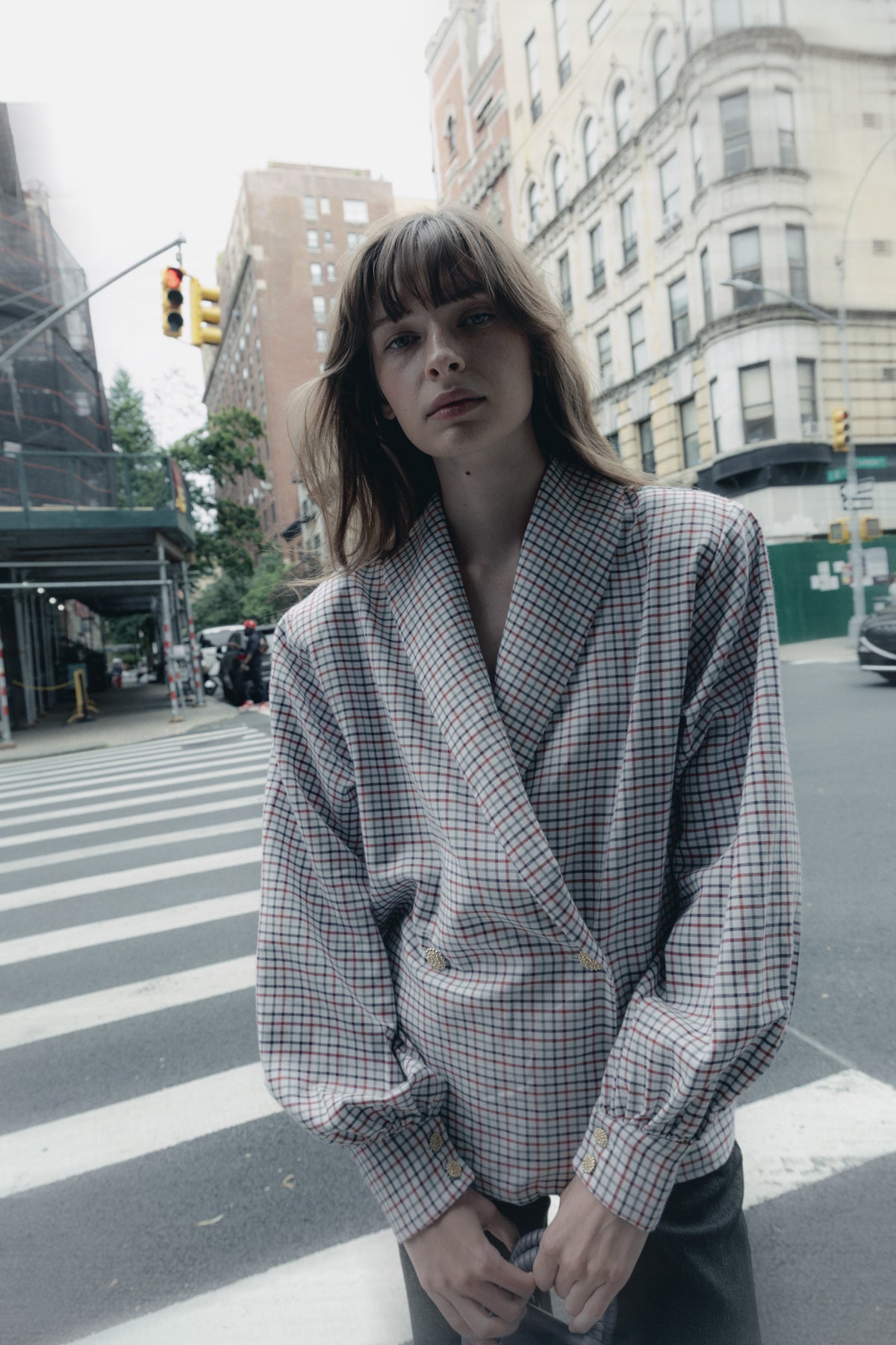Iulene viyella checked shirt