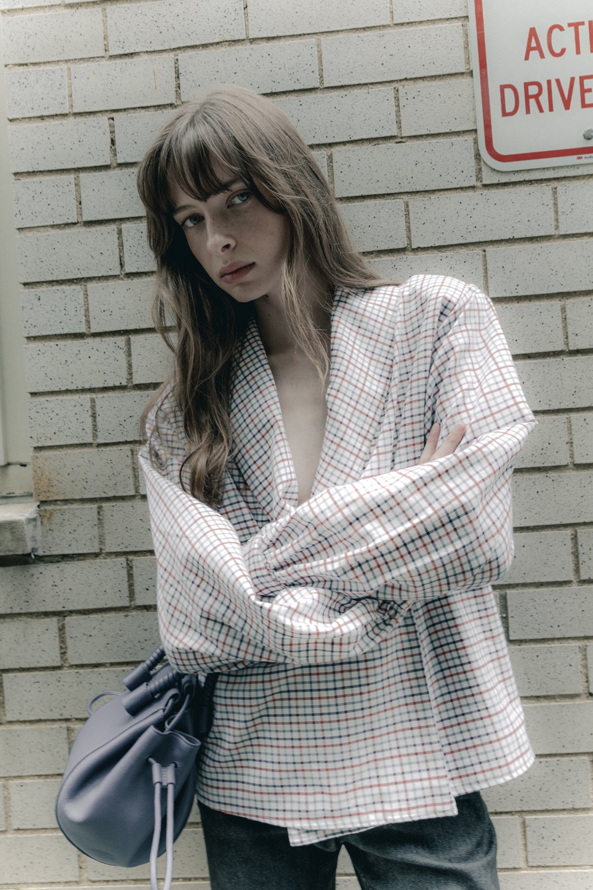 Iulene viyella checked shirt