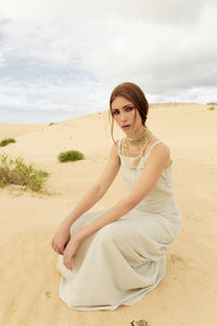 Vestido Fernanda beis