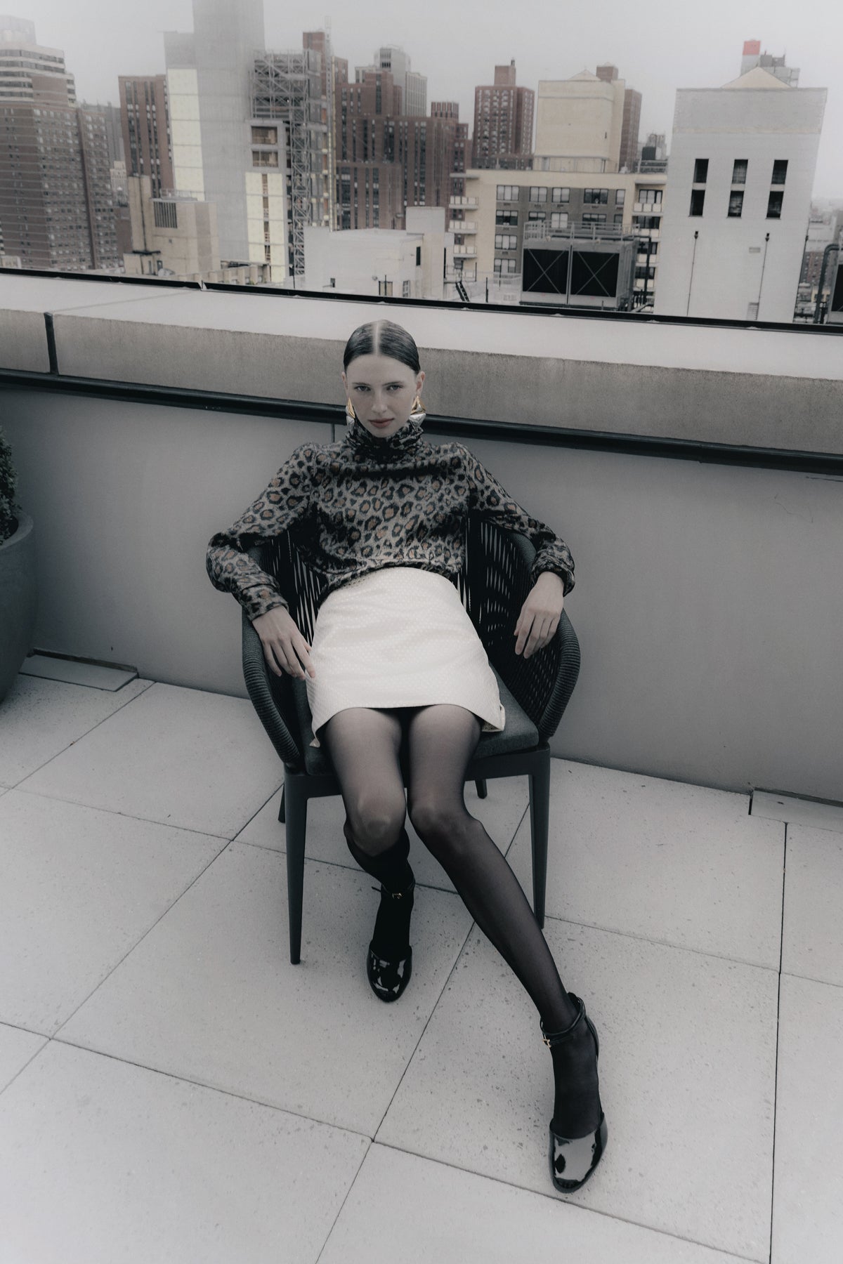 Blusa Crystal leopardo