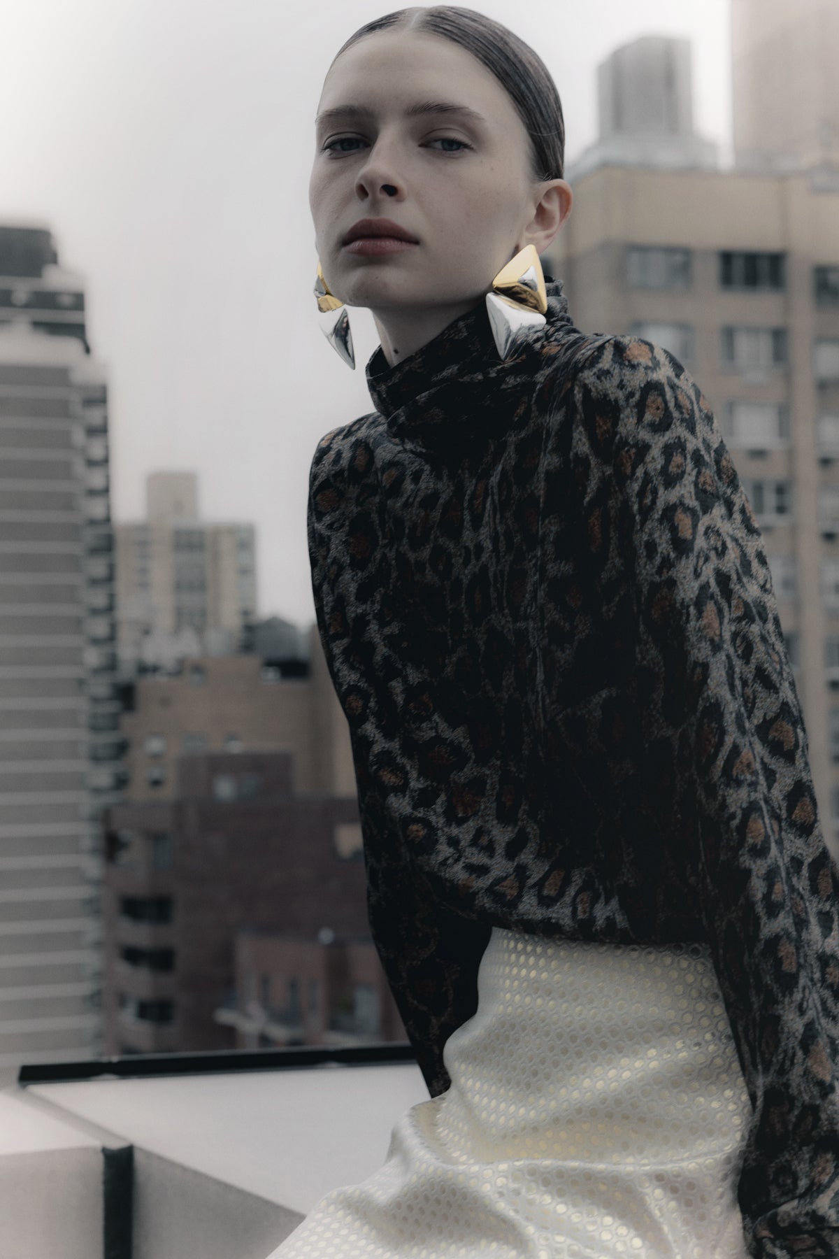 Blusa Crystal leopardo