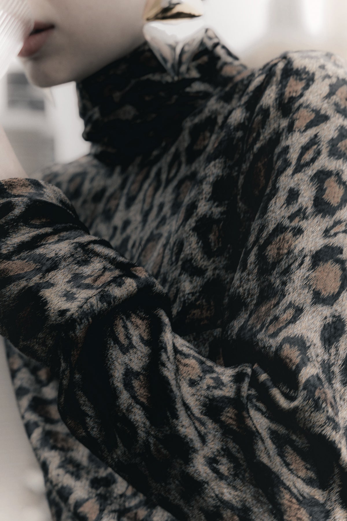 Blusa Crystal leopardo