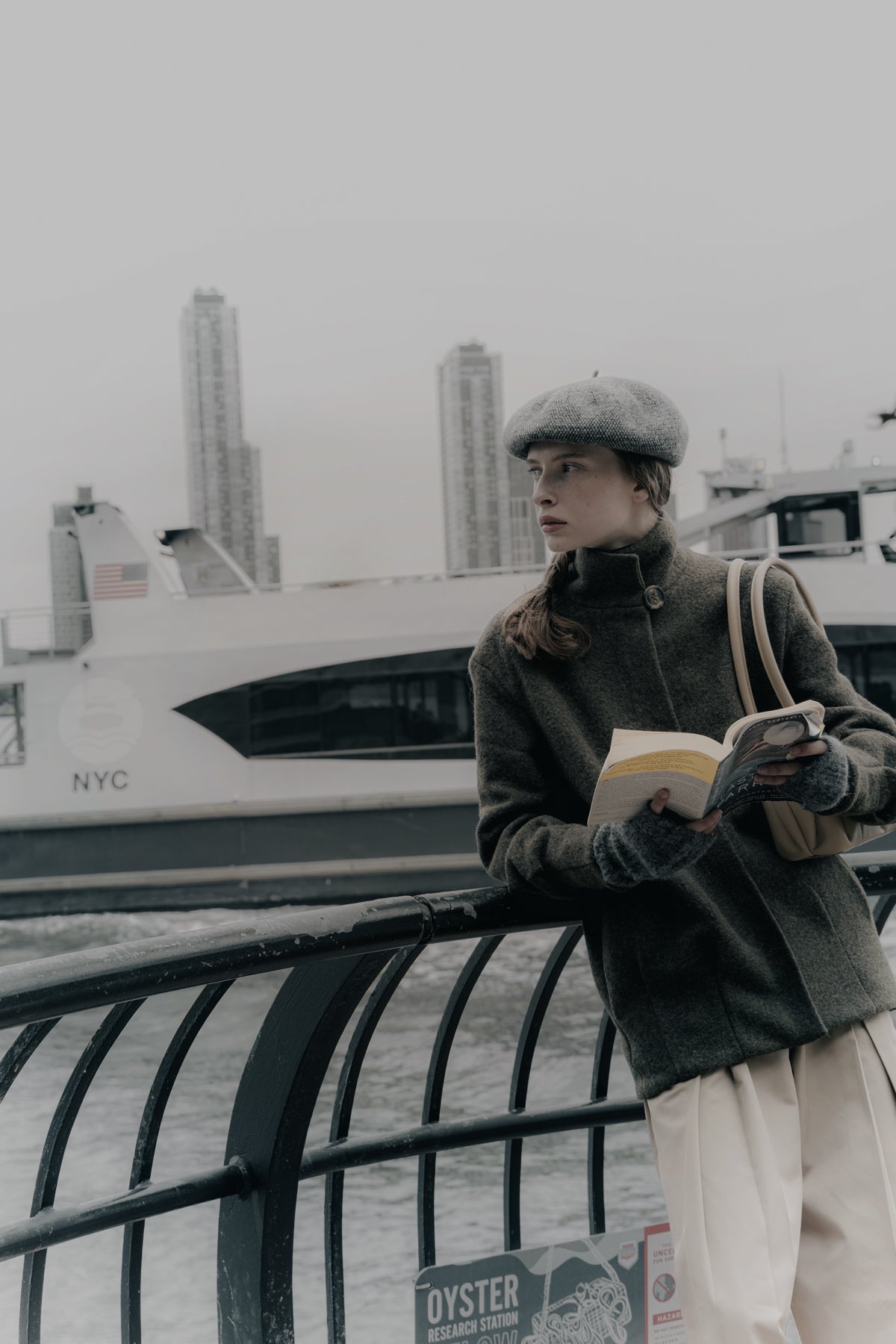 Green cooked wool Eva jacket