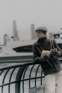 Green cooked wool Eva jacket