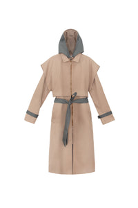 Gabardina Benedetta duo capucha beis