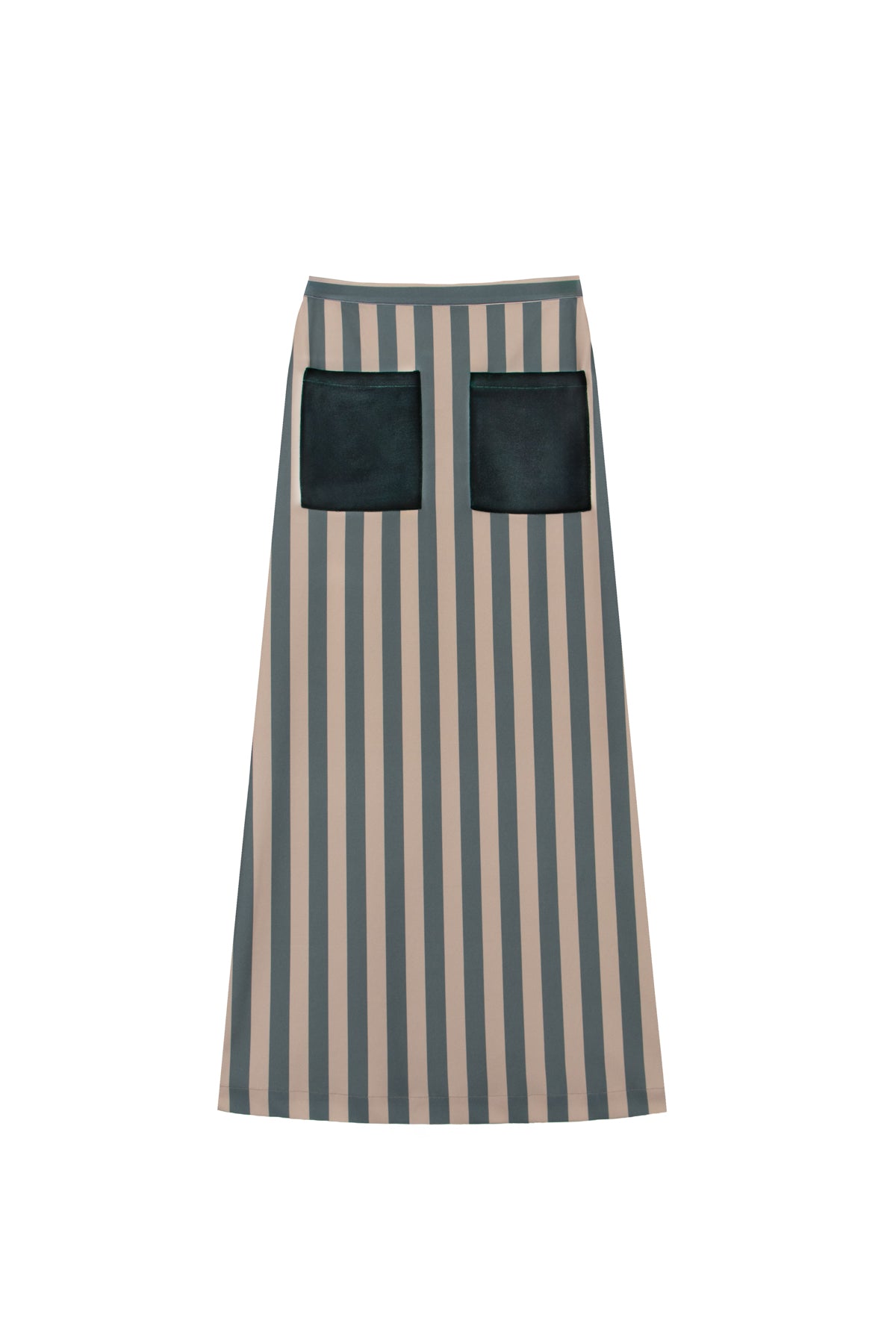 Claudia skirt with green stripes