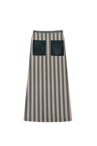 Claudia skirt with green stripes