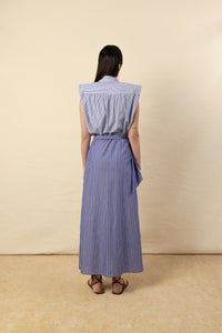 Camisa Marieta sin mangas rayas