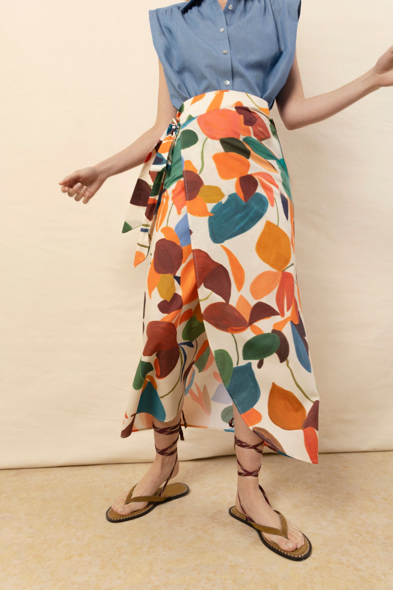 Falda Sole tropical