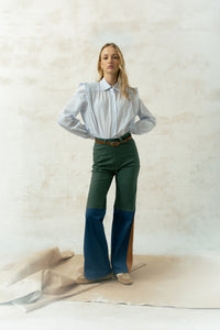 Camisa Marieta Gasa Azul