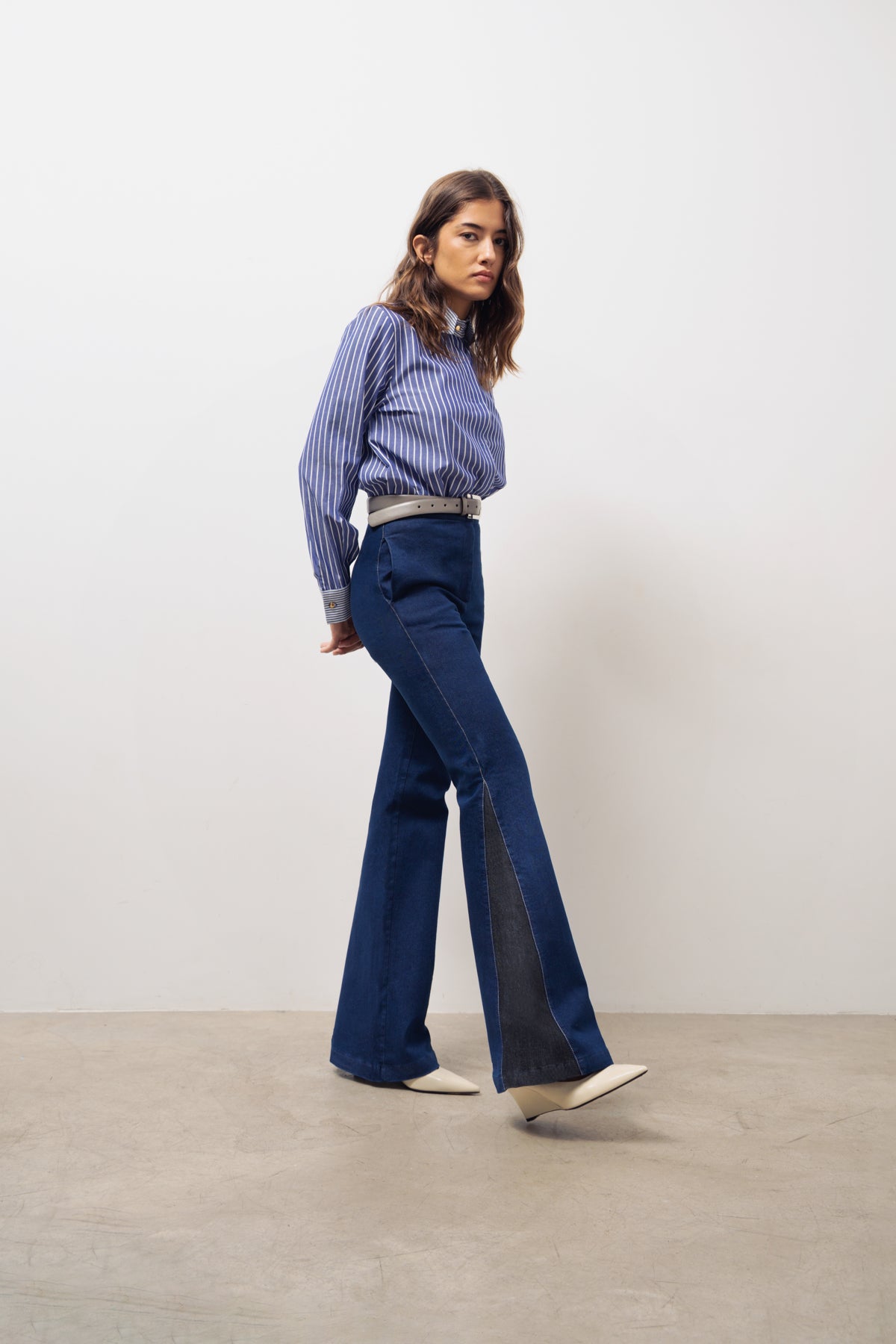 Pantalones Icíar denim slim marino