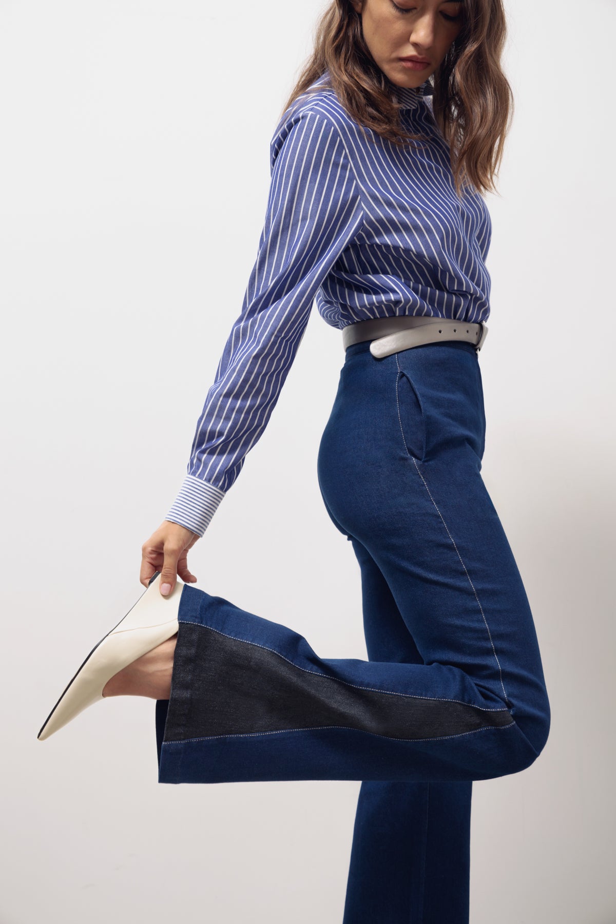 Pantalones Icíar denim slim marino