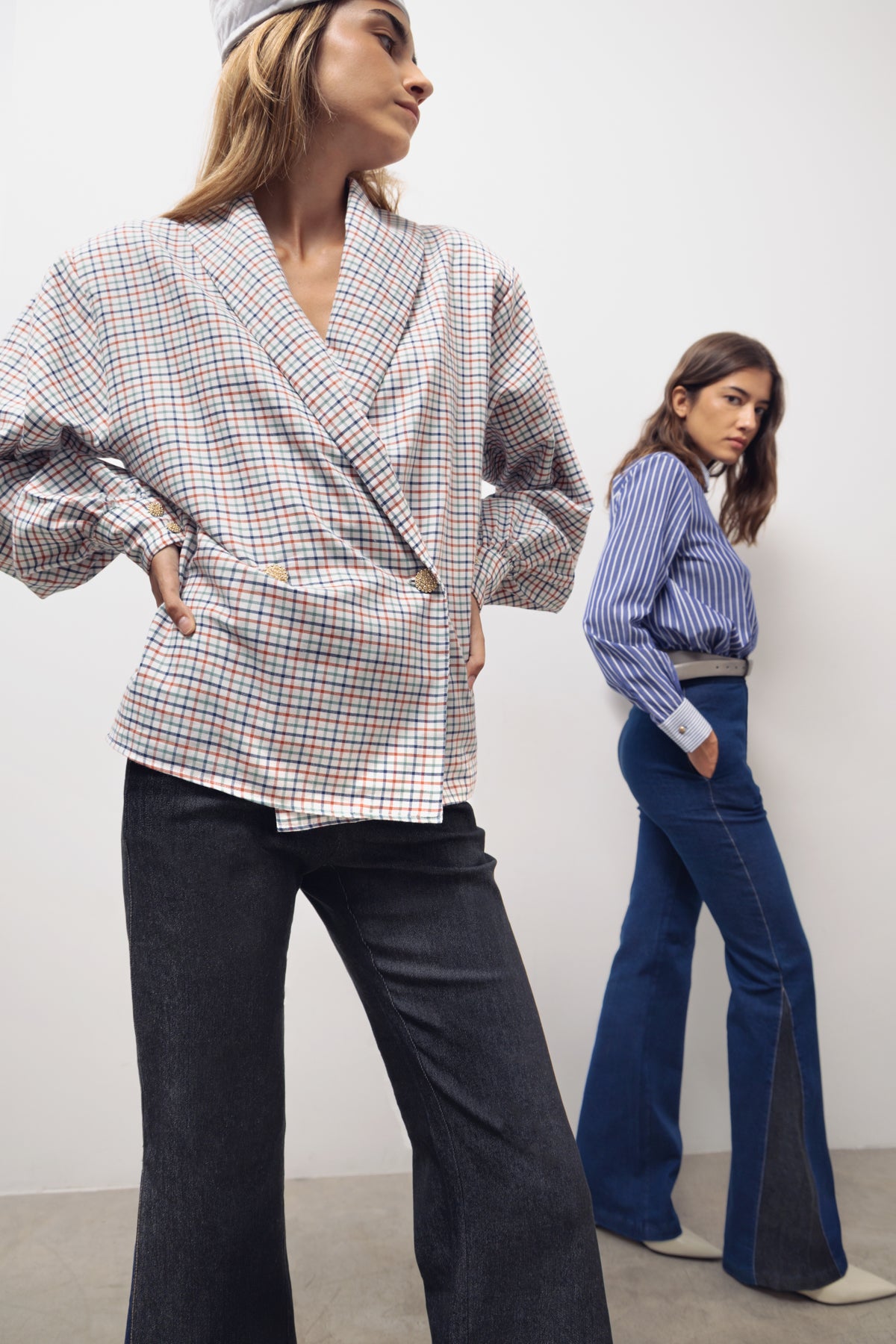 Iulene viyella checked shirt