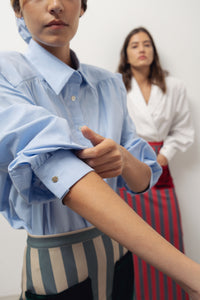 Marieta blue oxford shirt