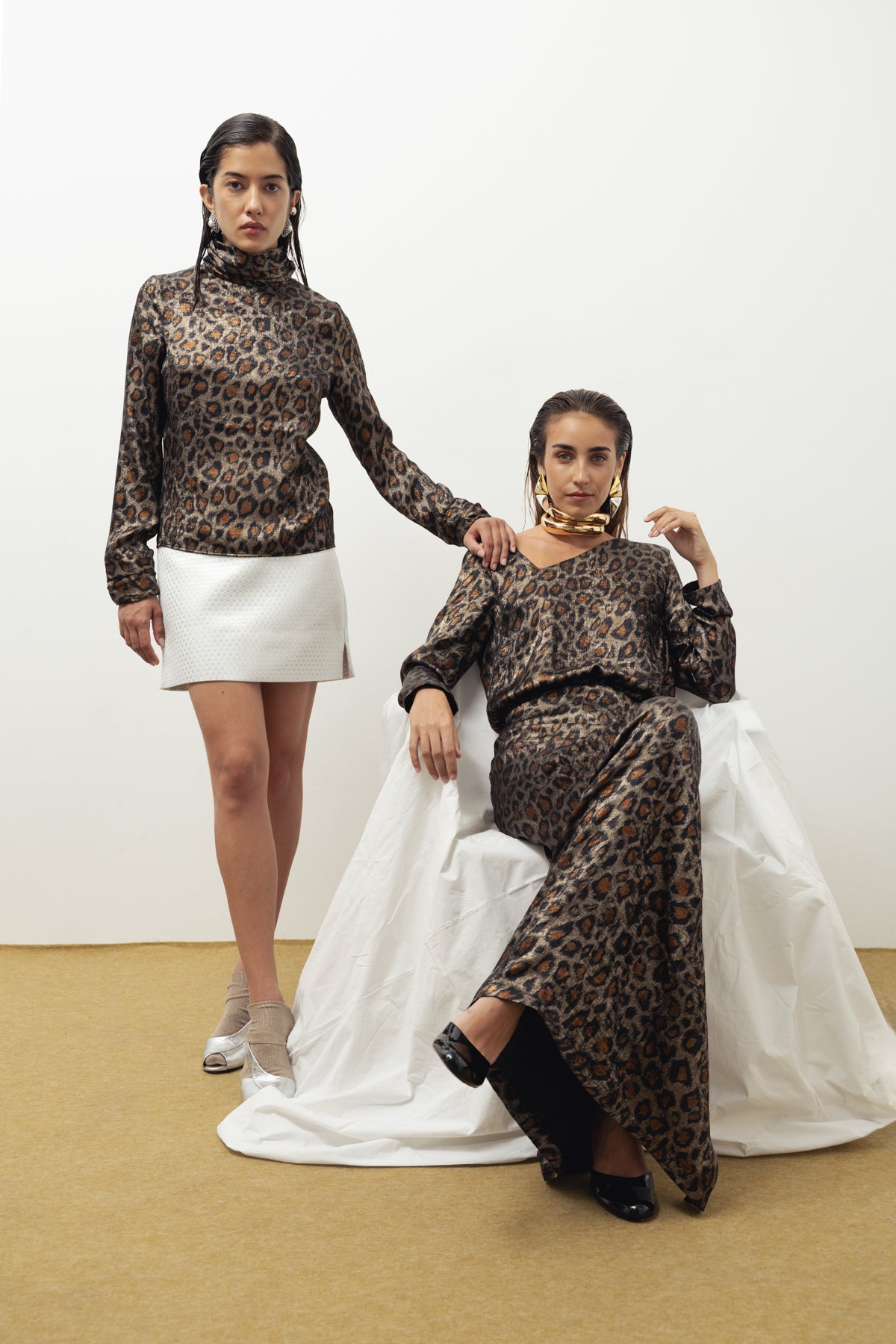 Blusa Crystal leopardo