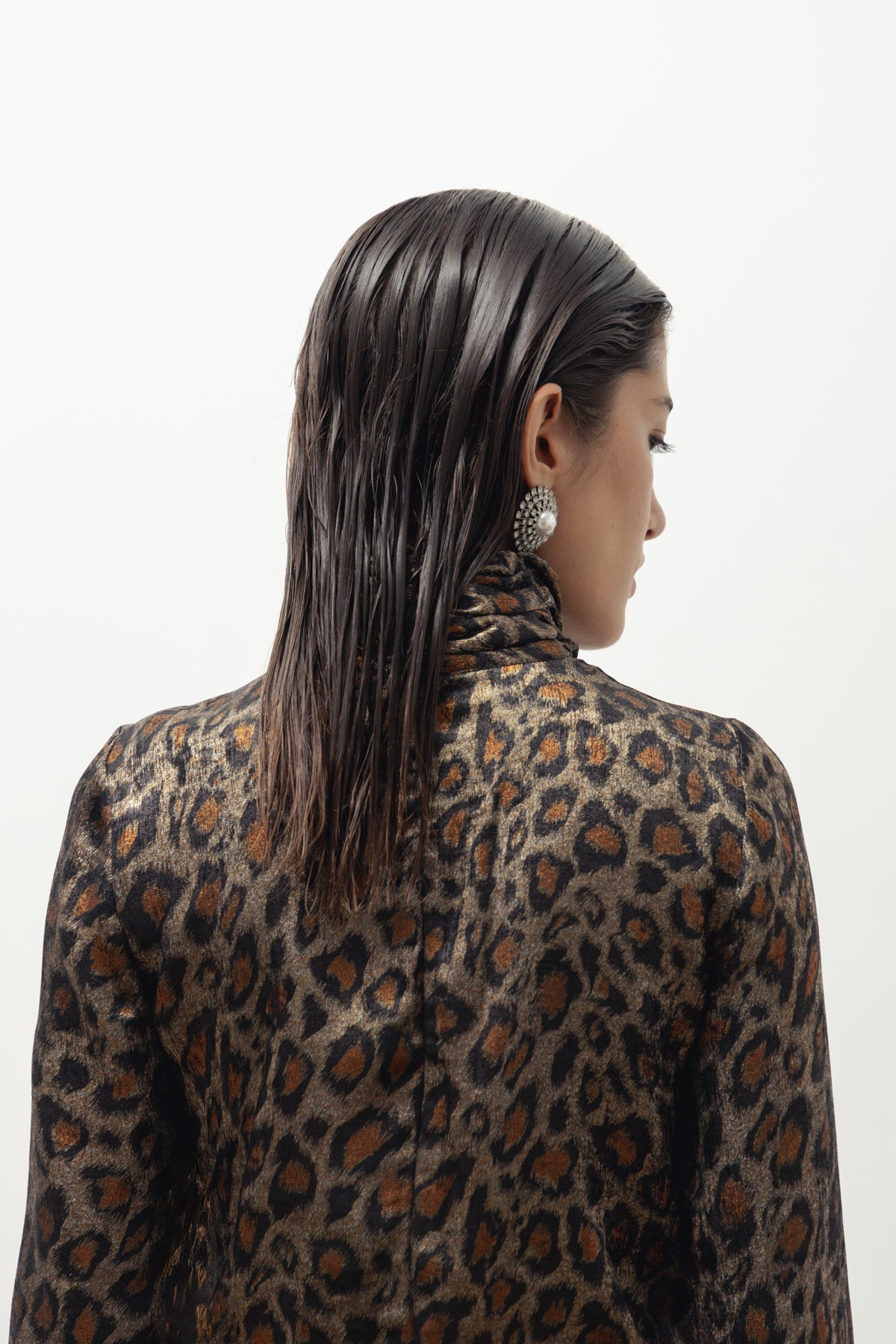Blusa Crystal leopardo
