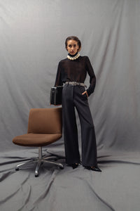 Pantalones Adela gris marengo