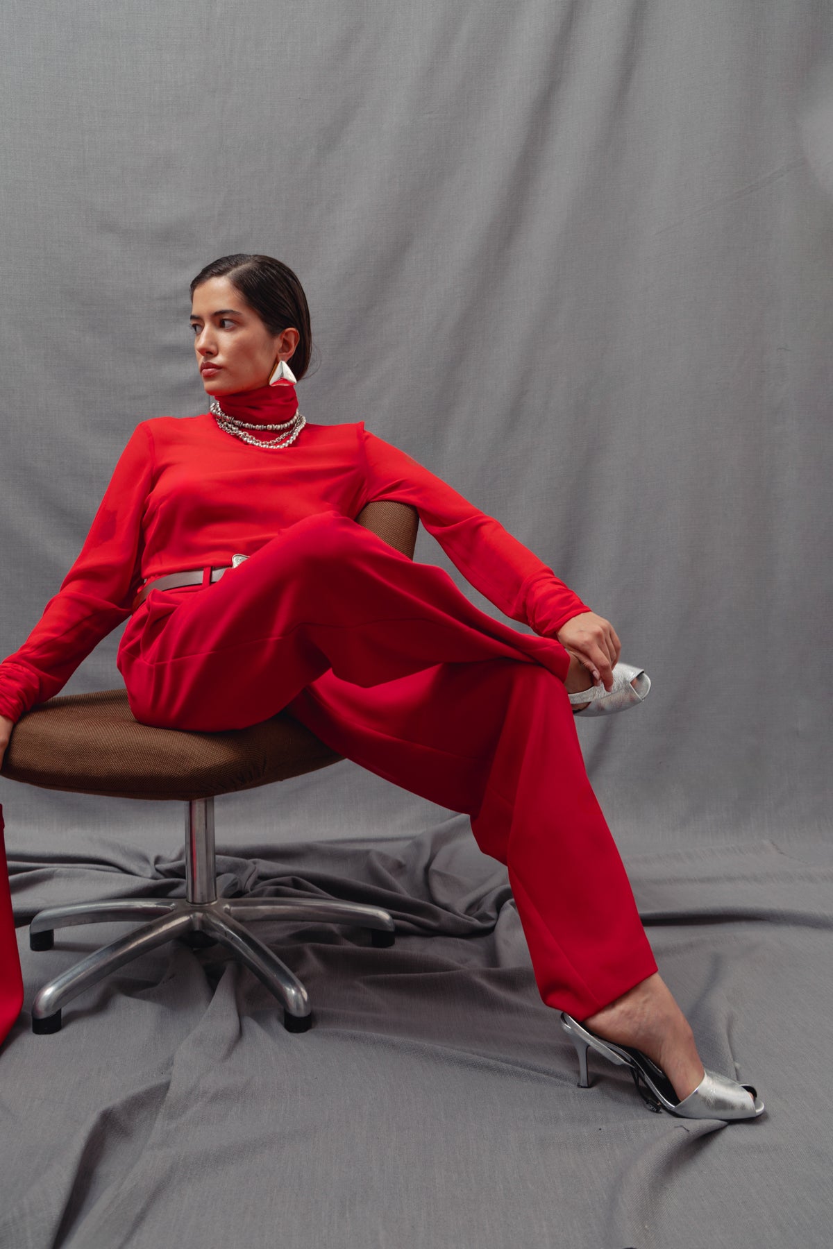Pantalones Adela rojo