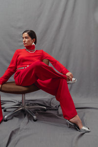 Pantalones Adela rojo