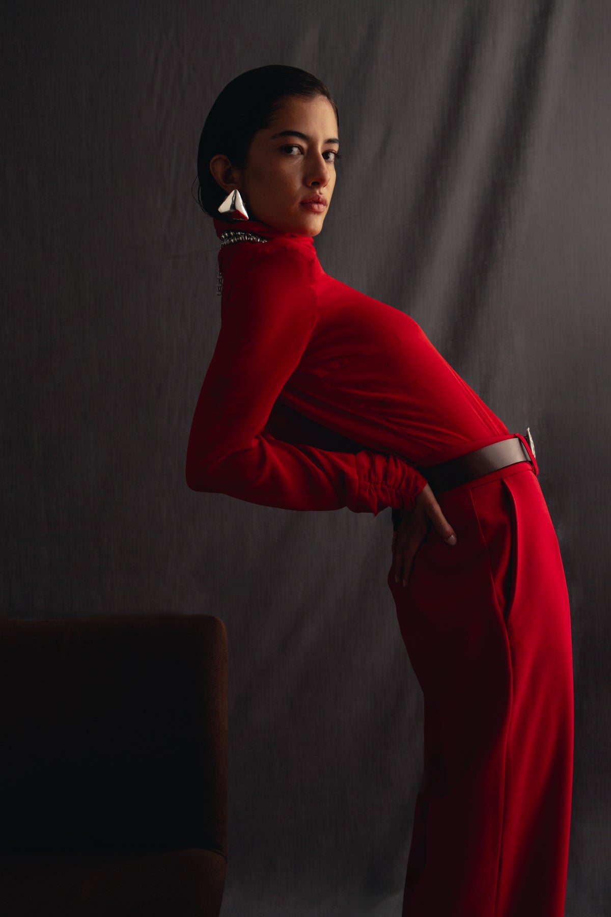 Pantalones Adela rojo