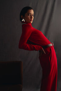 Pantalones Adela rojo