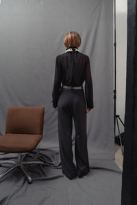 Pantalones Adela gris marengo