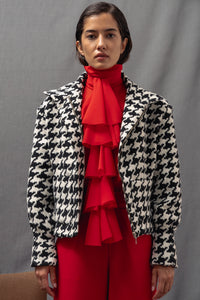 Bomber Valentina joya pata de gallo