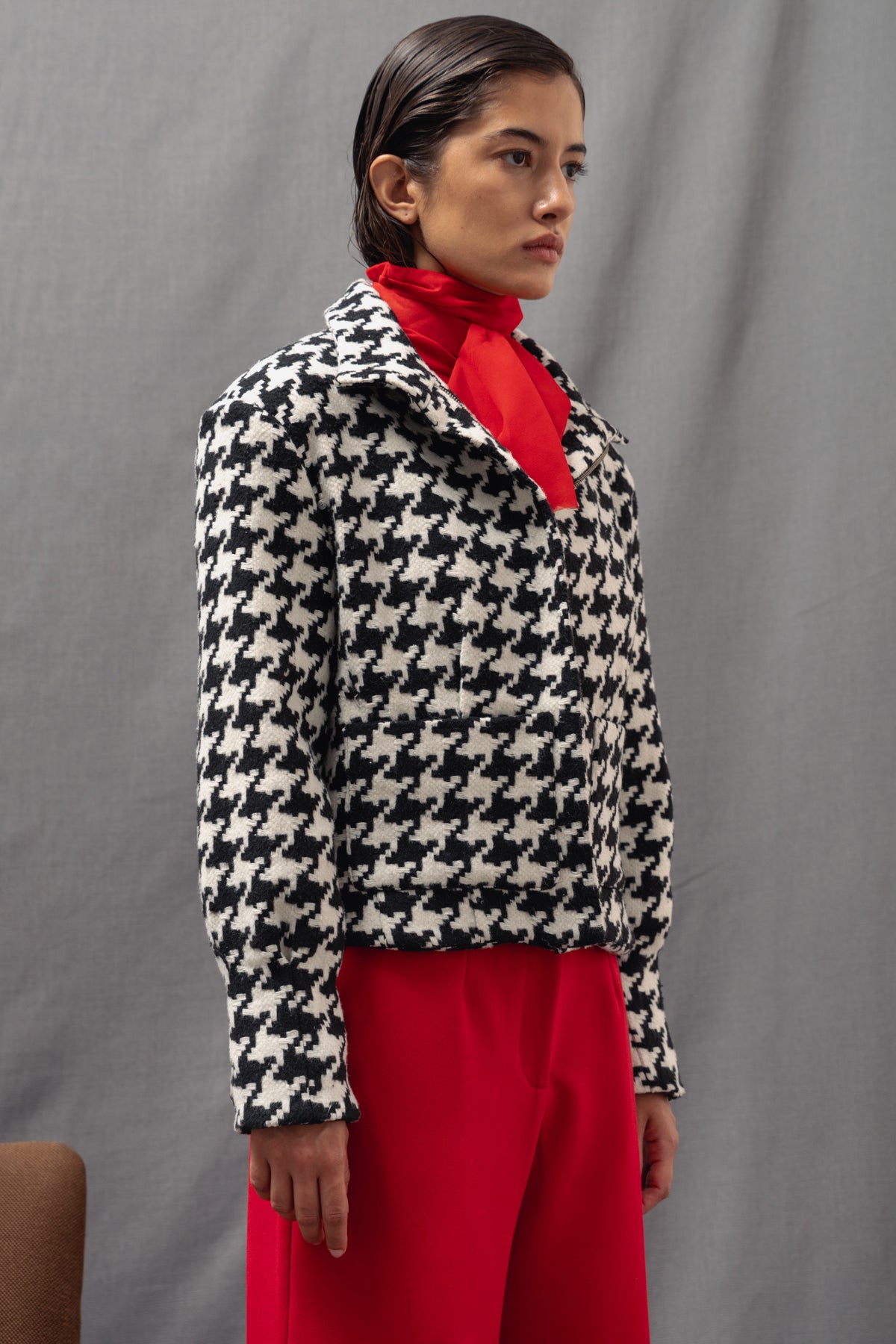 Bomber Valentina joya pata de gallo