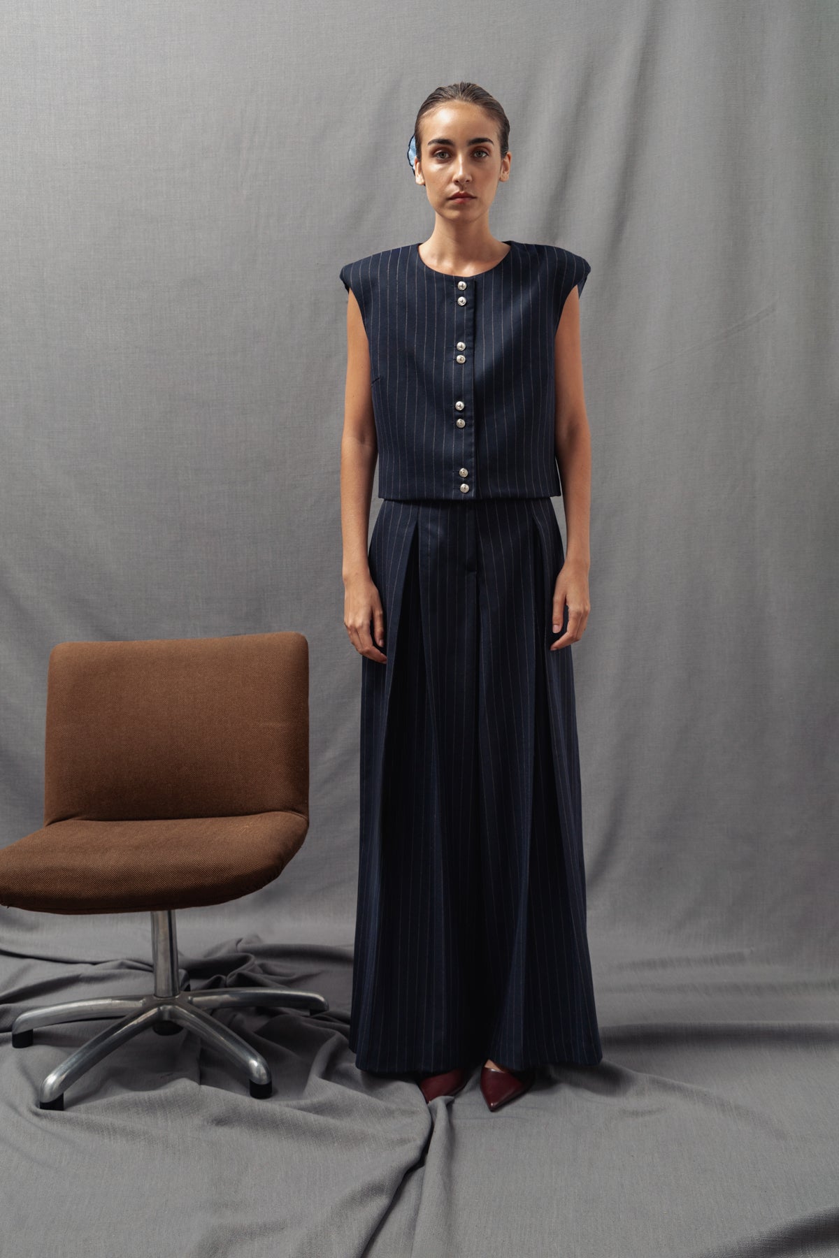 Veronica Navy Vest