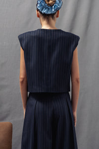 Veronica Navy Vest