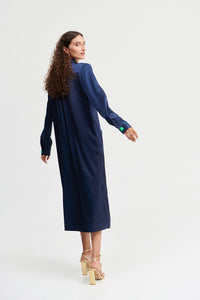 Vestido Giovanna Azul Marino