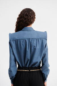 Camisa Marieta Cuadros Azules