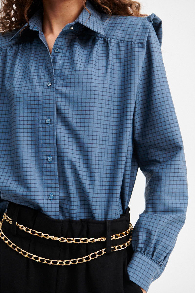 Camisa Marieta Cuadros Azules