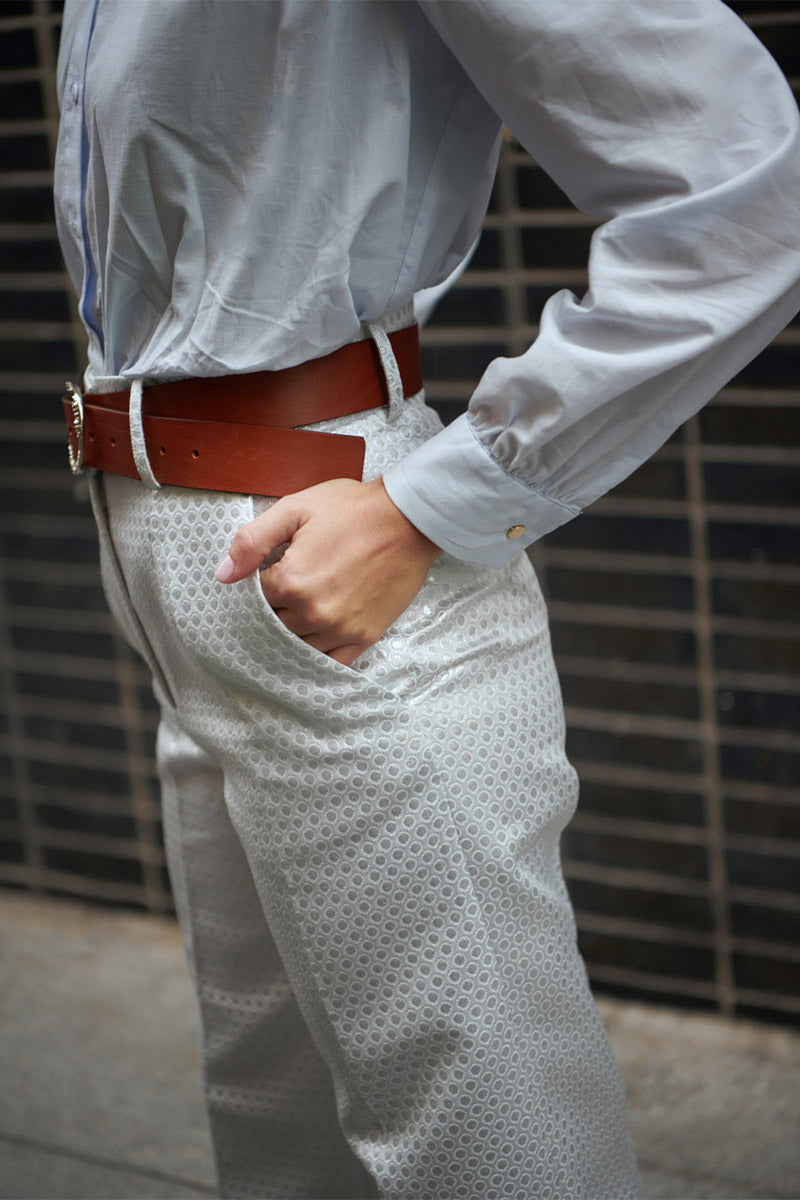 Pantalón Valerie Plateado