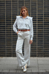 Camisa Marieta Gasa Azul