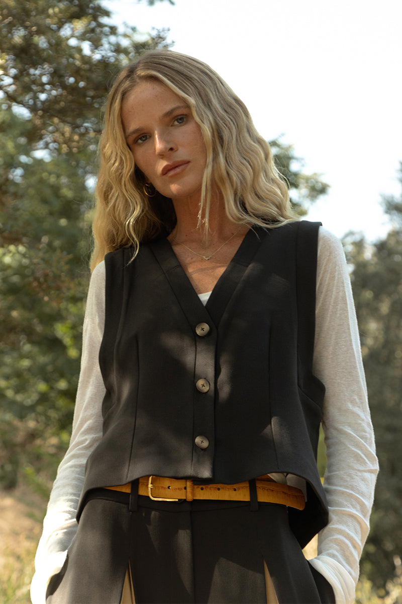 Chaleco Petra Marrón Oscuro