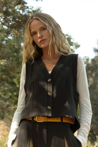 Chaleco Petra Marrón Oscuro