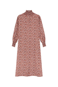 Vestido Patricia Largo Flores Granates