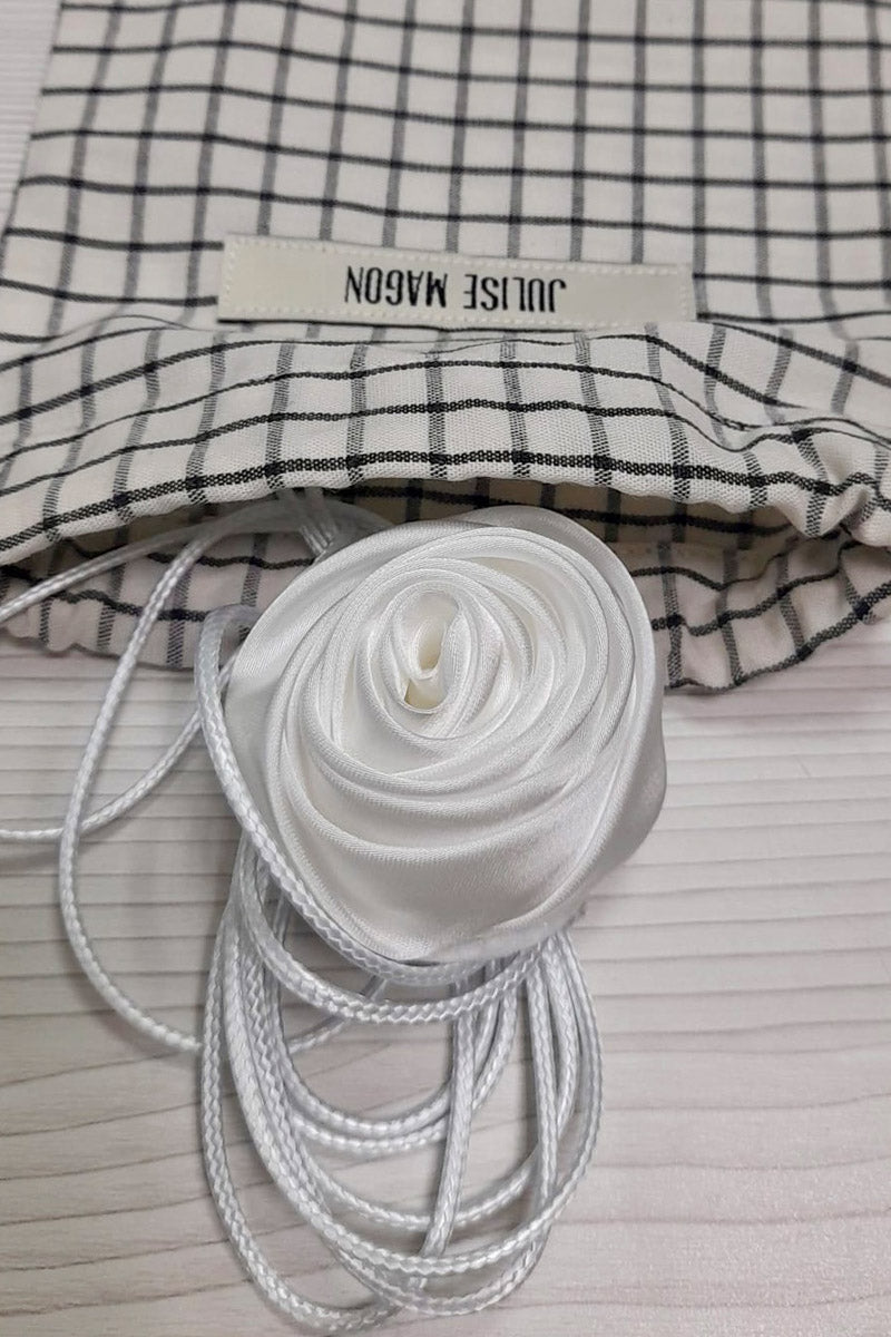 Choker flor Blanca