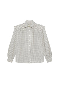 Camisa Marieta Cuadros Beige