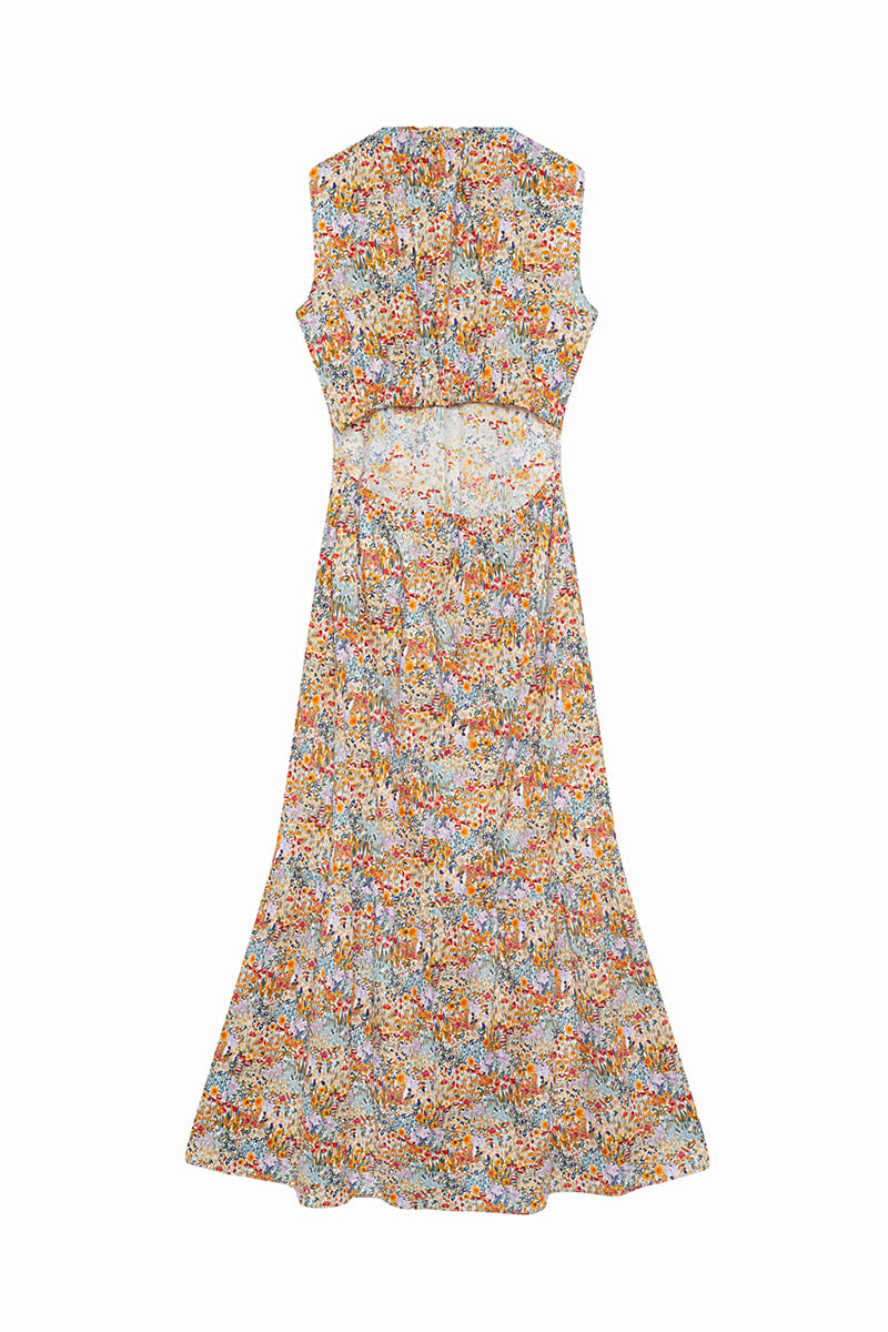 Vestido Julieta Multiflores Largo