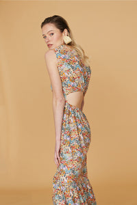 Vestido Julieta Multiflores Largo